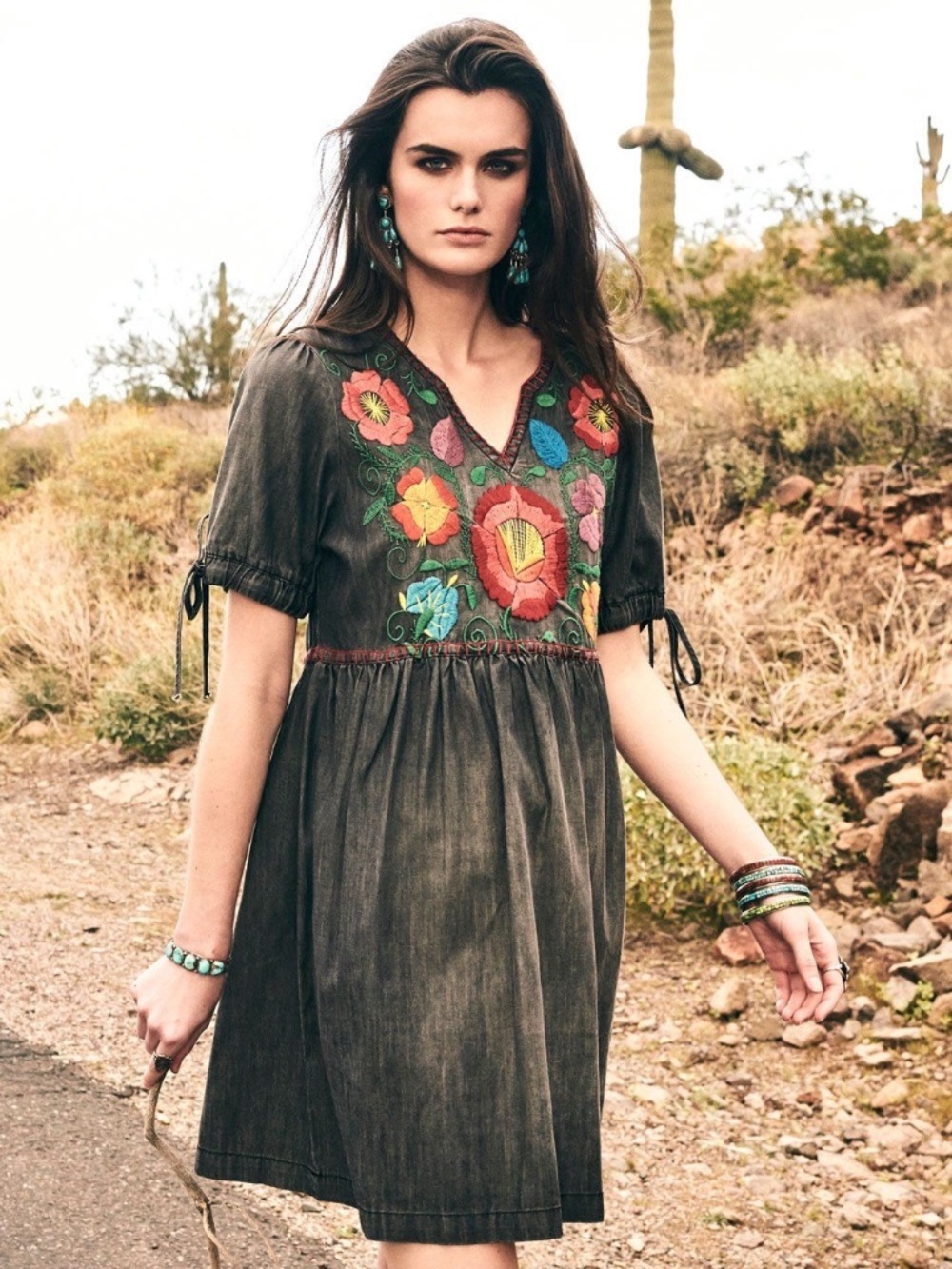 Flore de la Noche Dress by Double D Ranch, Size L, NWT